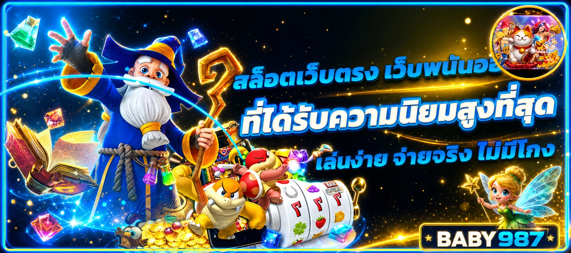 สล็อตออนไลน์ BABY987 ฉบับวิเคราะห์ แบนเนอร์ข้อมูล BABY987